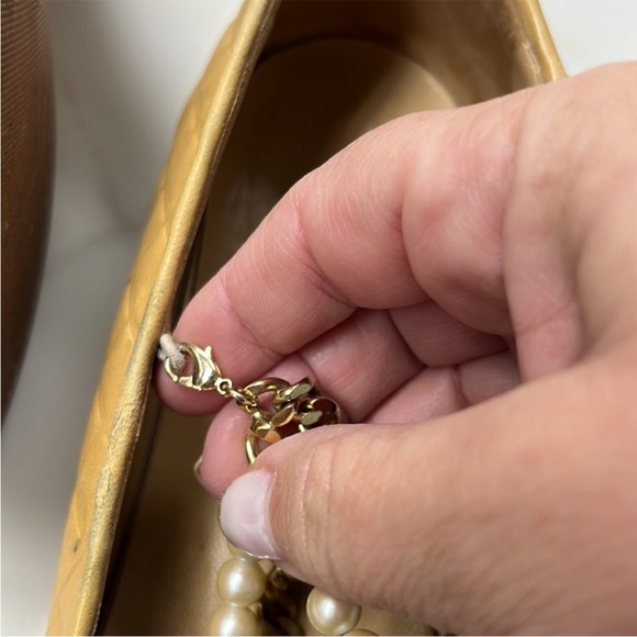 AUTHENTIC CHANEL Black and Tan Flats with Pearl Embellishments - Picture 13 of 13